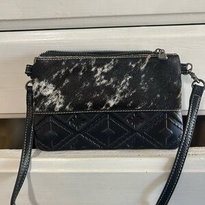 Montana West Black and White Crossbody Bag